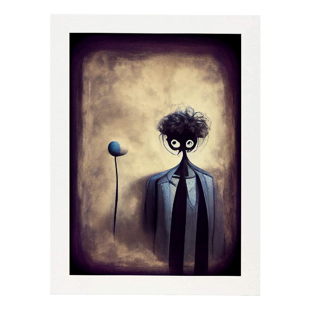 Nacnic Lámina Psicólogo Curioso Estilo T. Burton De Nacnic