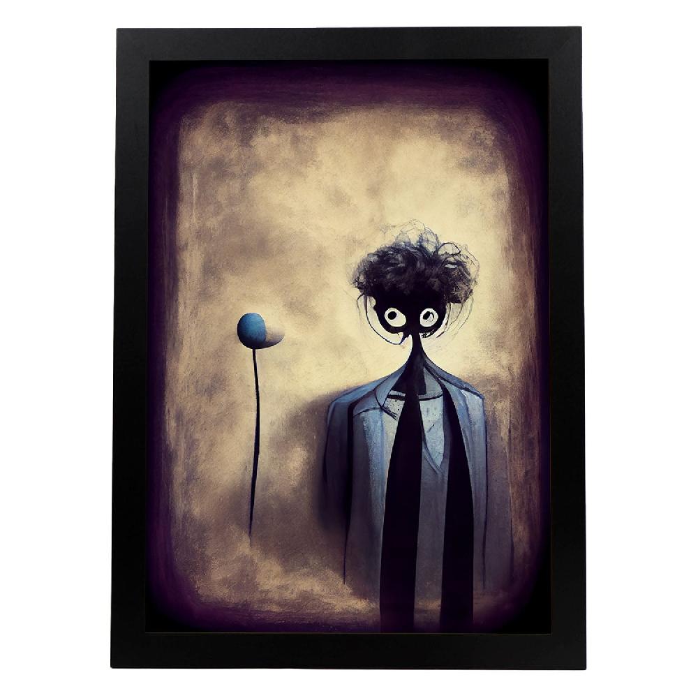 nacnic Lámina Psicólogo Curioso estilo T. Burton de Nacnic