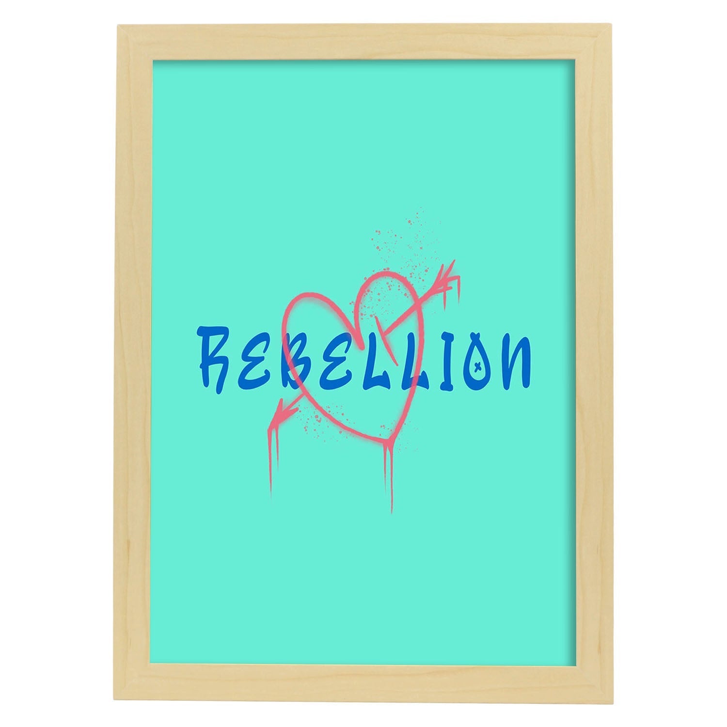 Nacnic Lámina Rebelión De Graffiti Minimalista Y Colorido
