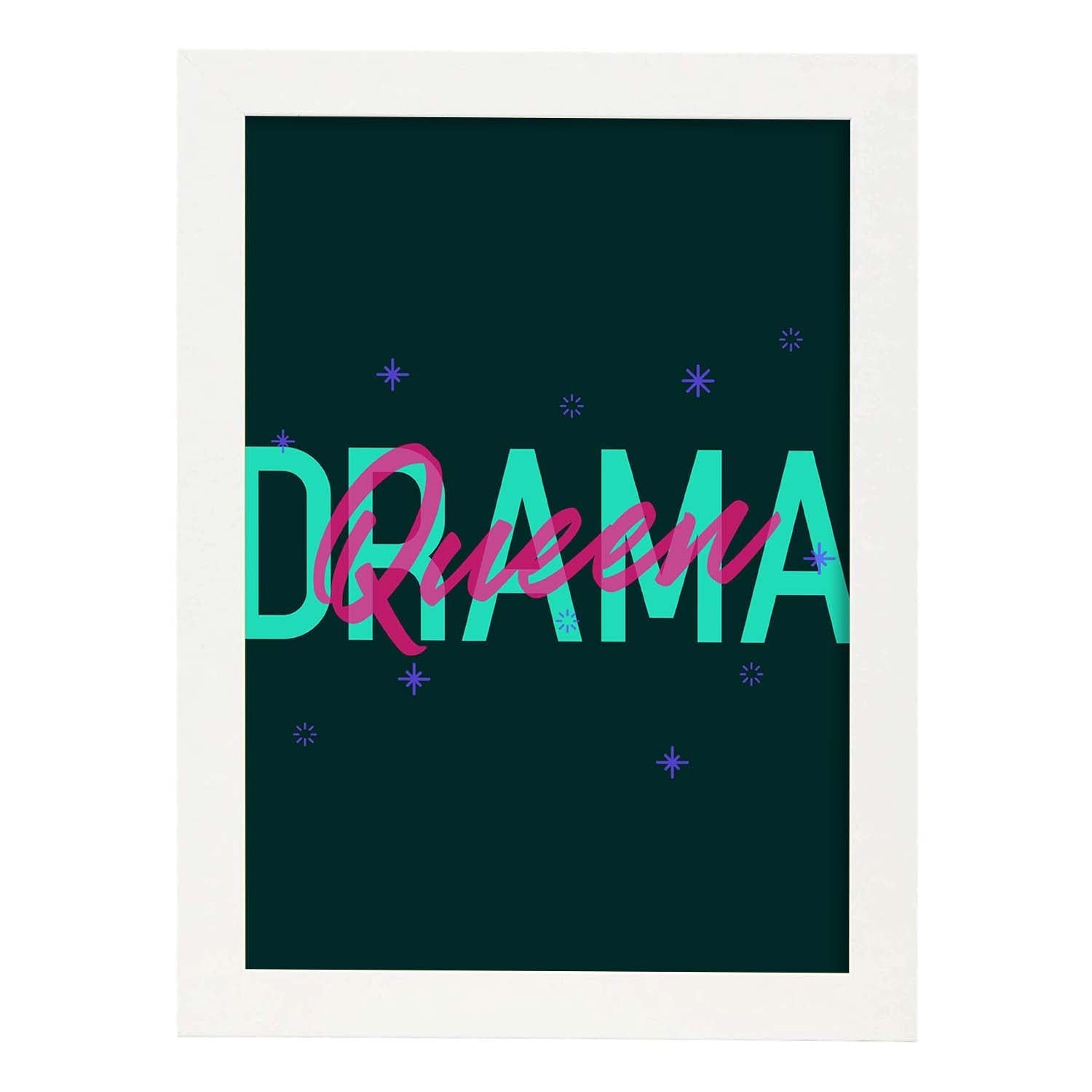 Nacnic Lámina Reina Del Drama Con Mensajes Motivacionales