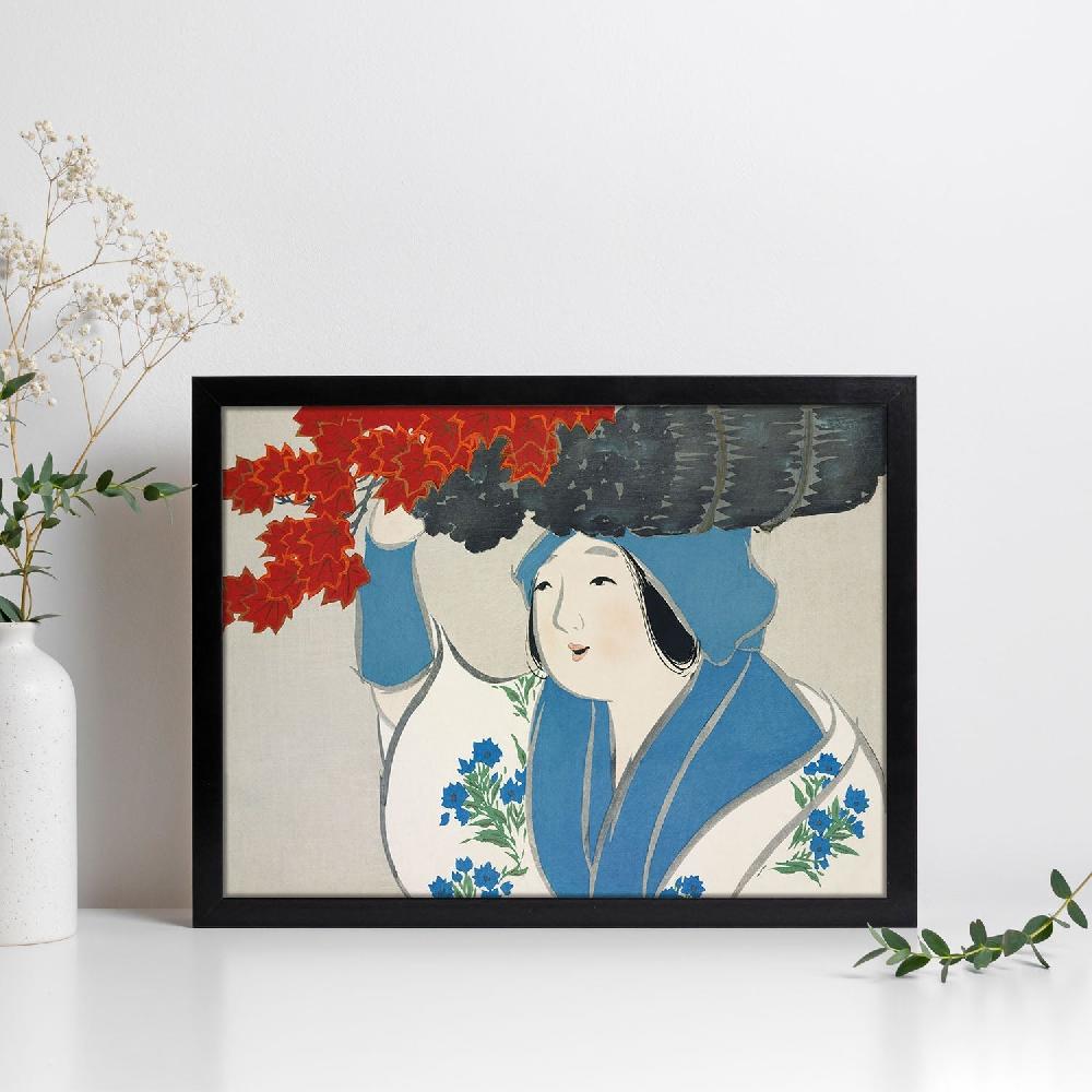 nacnic Lámina Rinpa 40 con Ilustraciones de Kamisaka Sekka