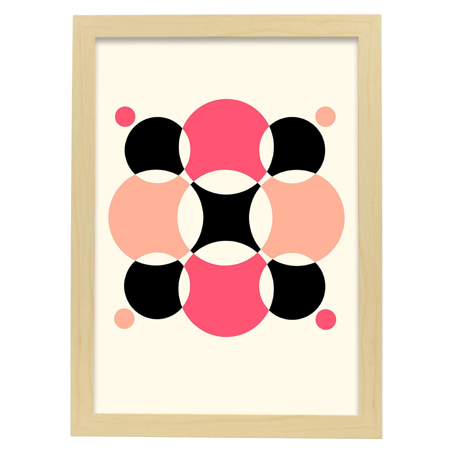 Nacnic Lámina Rosa 11 Estilo Geométrico En Tonos Rosados Y Pastel