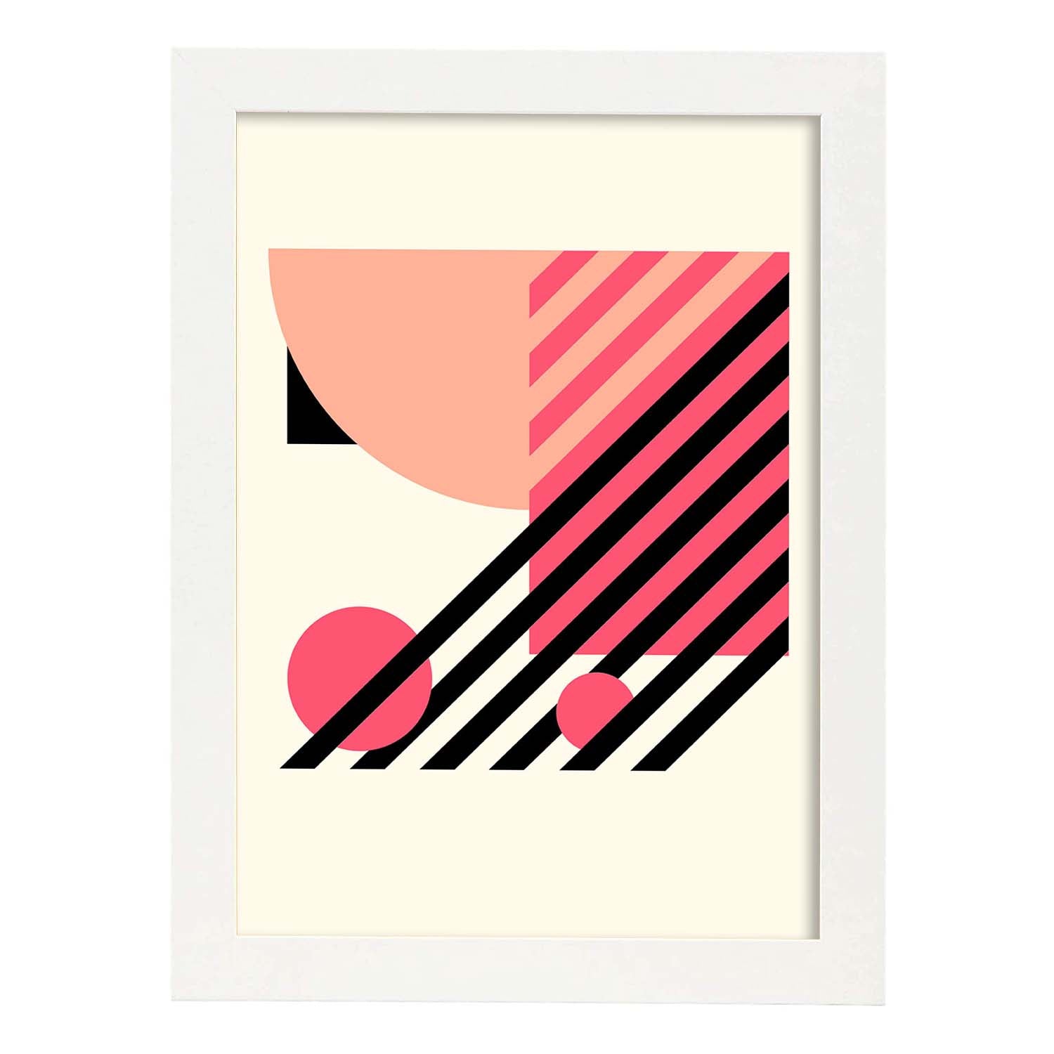 Nacnic Lámina Rosa 14 Con Ilustraciones Geométricas Abstractas En Tonos Pastel