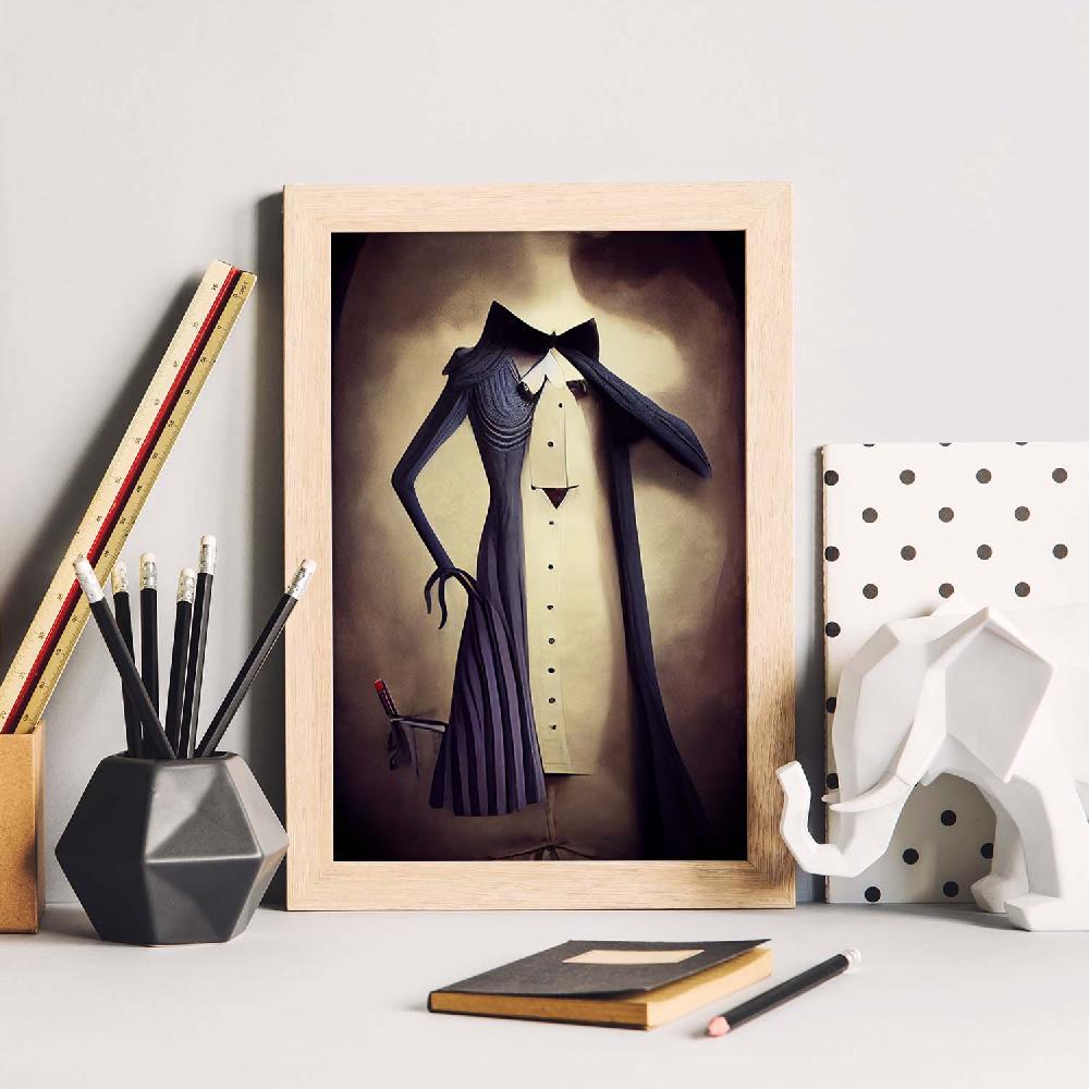 Nacnic Lámina Sastre Encantador Al Estilo De T. Burton De Nacnic