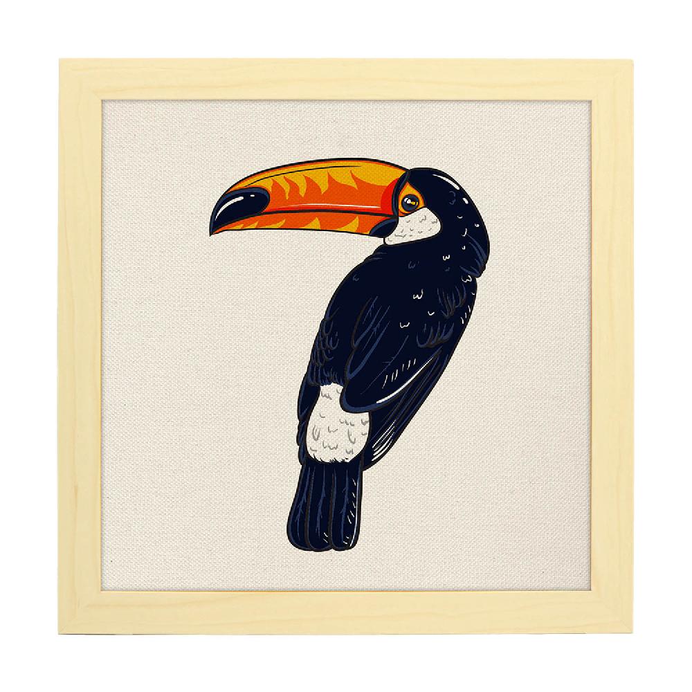 Nacnic Lámina Tucán Inquieto Con Dibujos De Pájaros