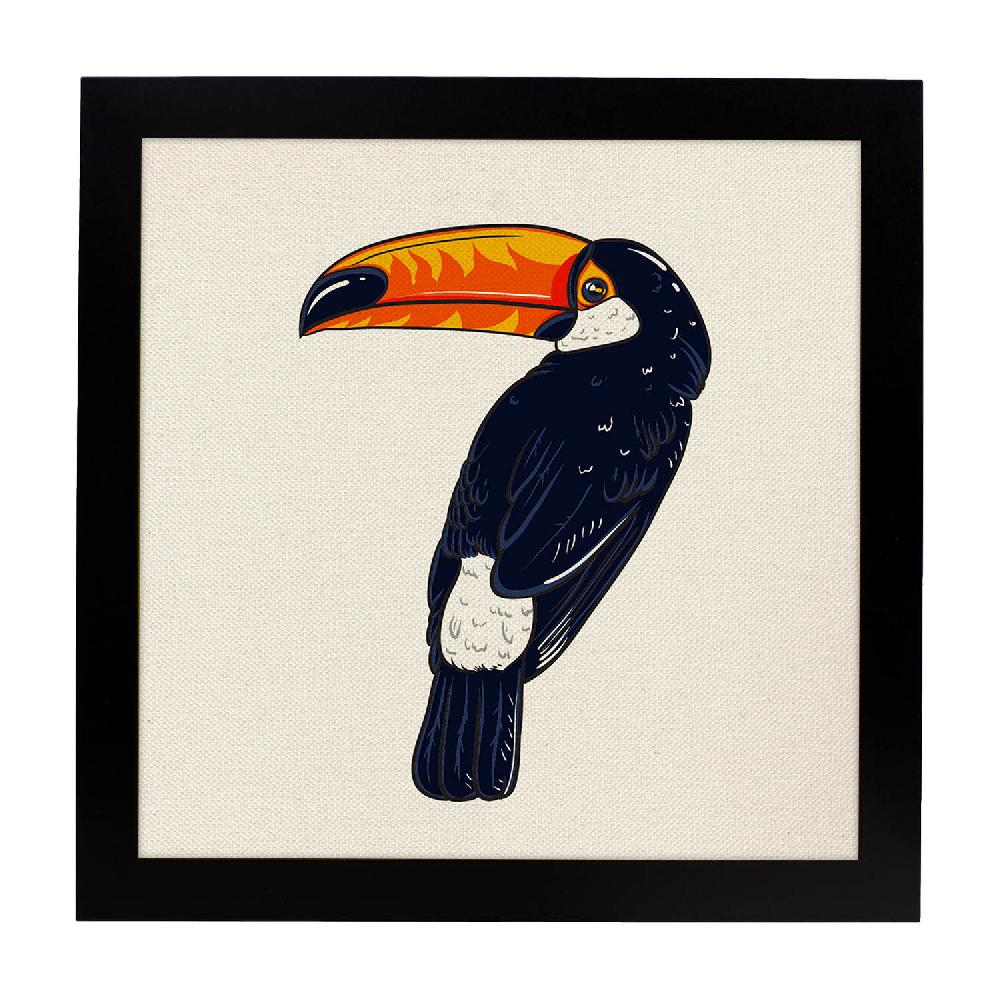 Nacnic Lámina Tucán Inquieto Con Dibujos De Pájaros