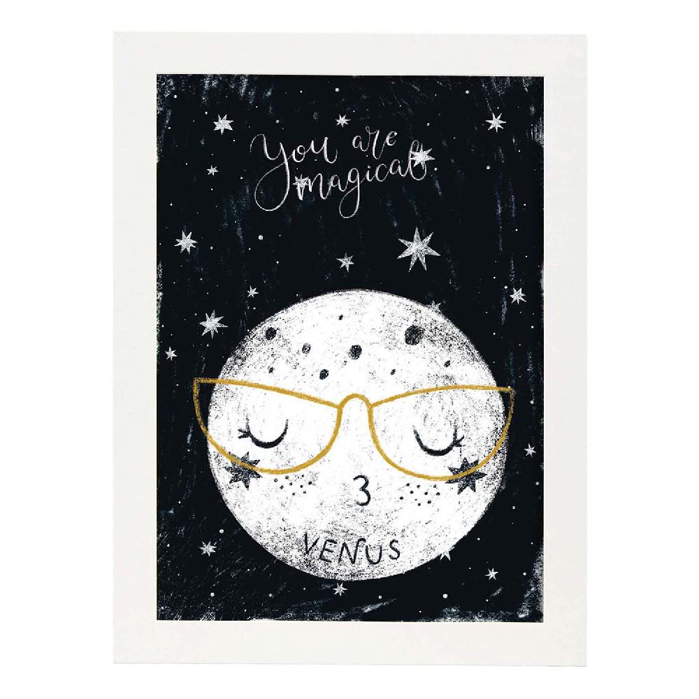 Nacnic Lámina Venus Estilo Nordico Infantil En Blanco Y Negro