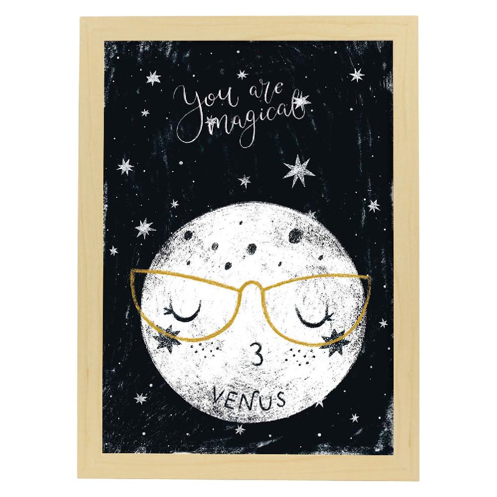 Nacnic Lámina Venus Estilo Nordico Infantil En Blanco Y Negro