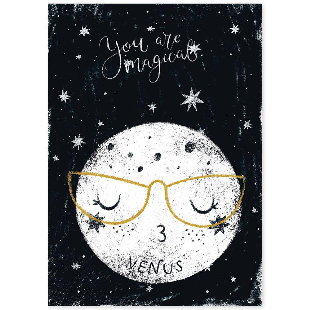 nacnic Lámina Venus Estilo Nordico Infantil en Blanco y Negro