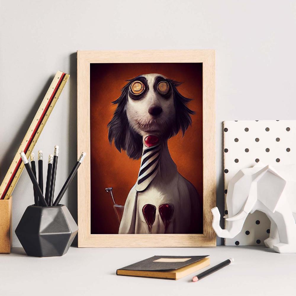 Nacnic Lámina Veterinario Amistoso Estilo T. Burton De Nacnic