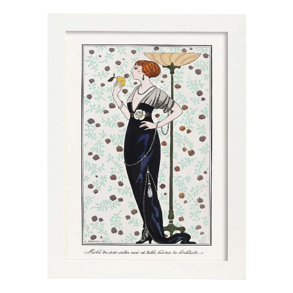 Nacnic Lámina Vintage Art Decó George Barbier Modelo 033