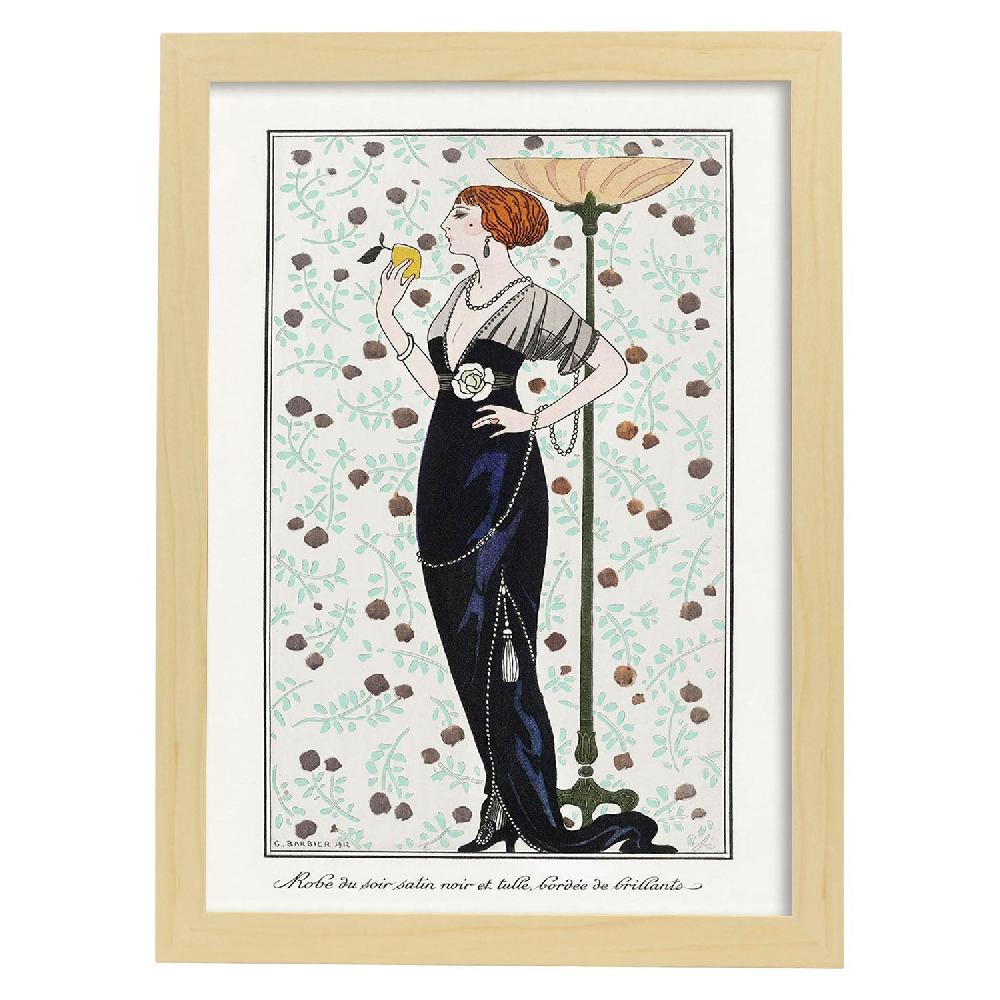 Nacnic Lámina Vintage Art Decó George Barbier Modelo 033