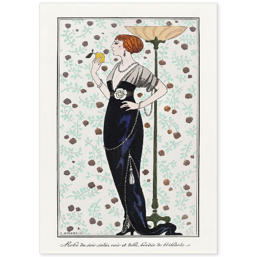 nacnic Lámina Vintage Art Decó George Barbier Modelo 033