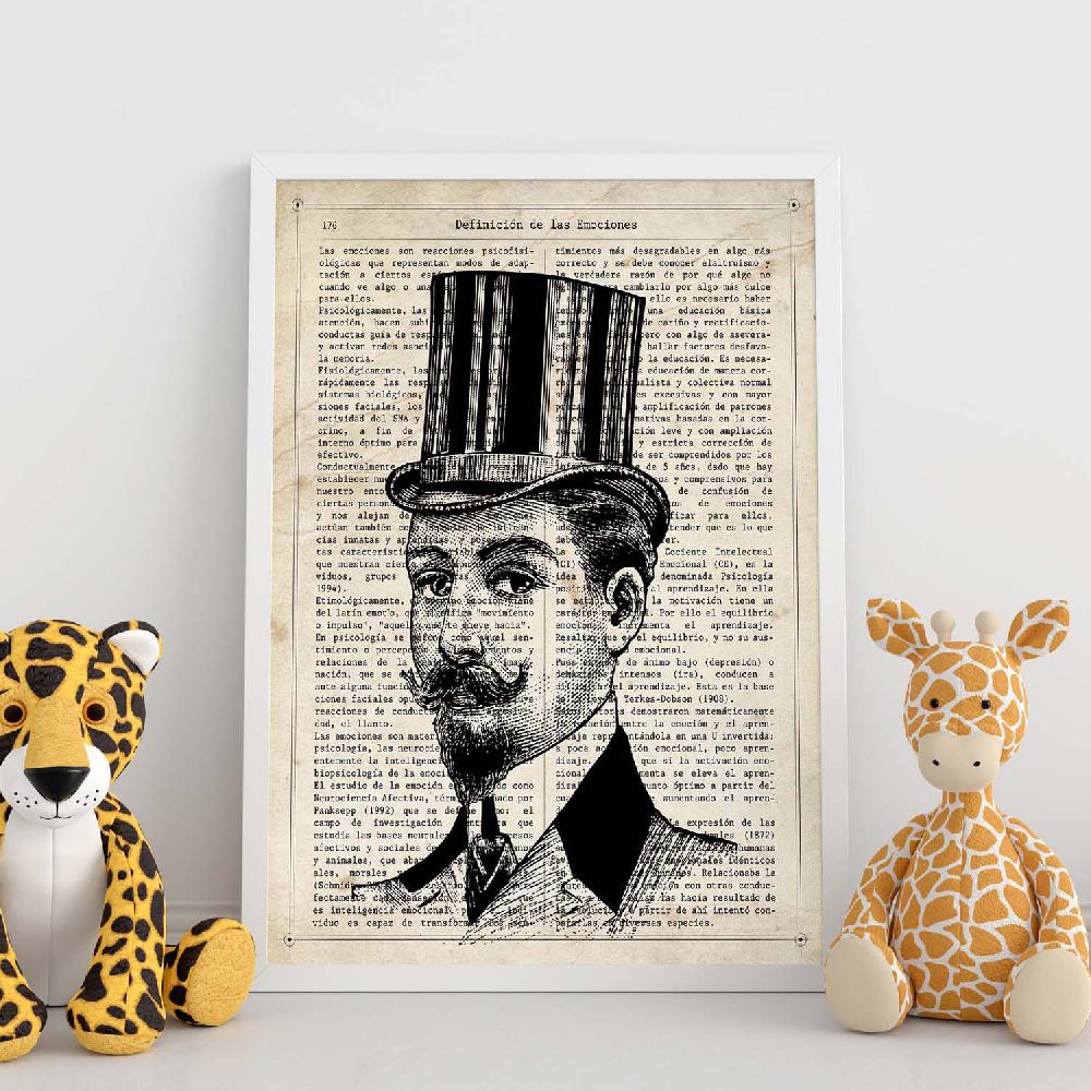 Nacnic Lámina Vintage De Gentleman Con Definiciones