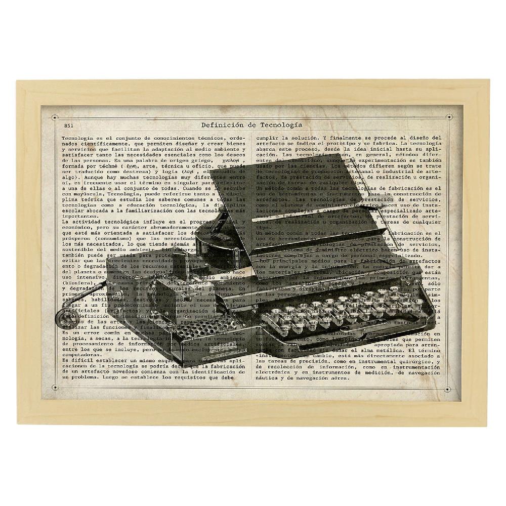 Nacnic Lámina Vintage De Máquina De Escribir Facturas