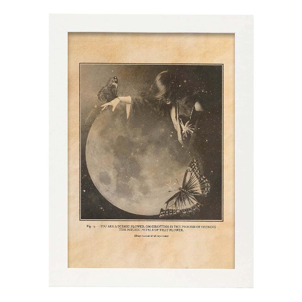 Nacnic Lámina Vintage De Mujer Mística Y Espiritualidad