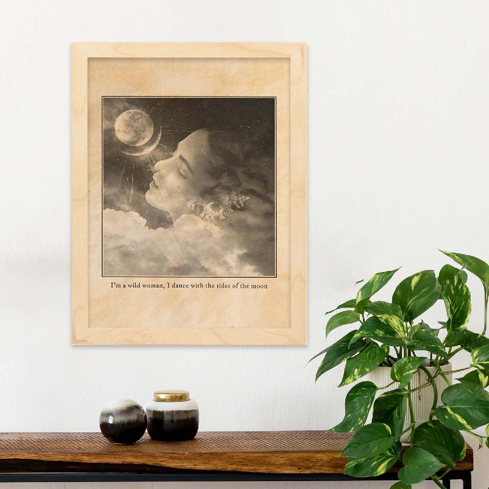 Nacnic Lámina Vintage De Mujer Salvaje Y Espiritualidad