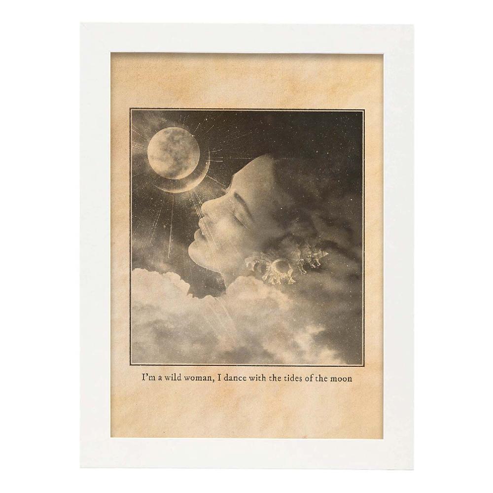 Nacnic Lámina Vintage De Mujer Salvaje Y Espiritualidad