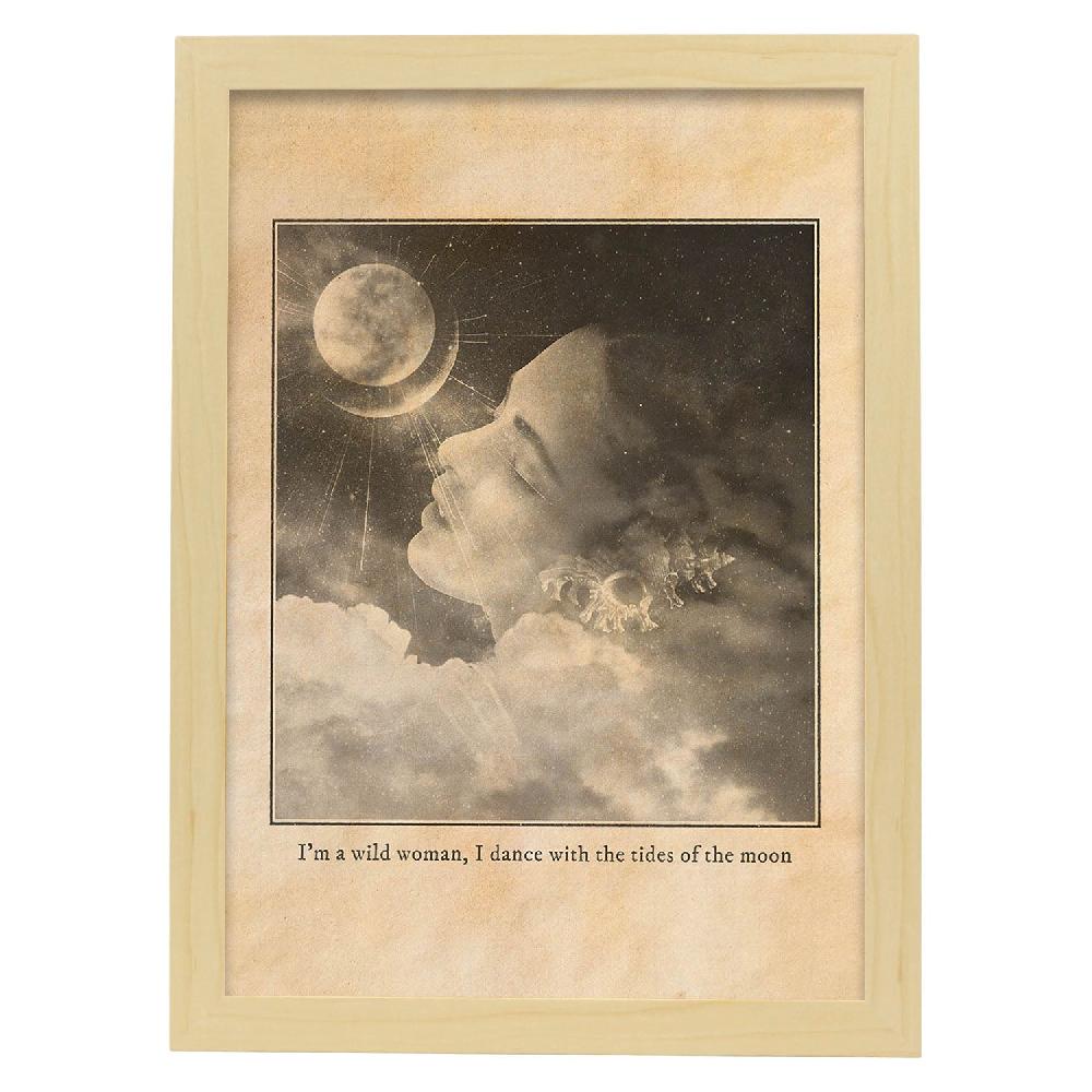Nacnic Lámina Vintage De Mujer Salvaje Y Espiritualidad