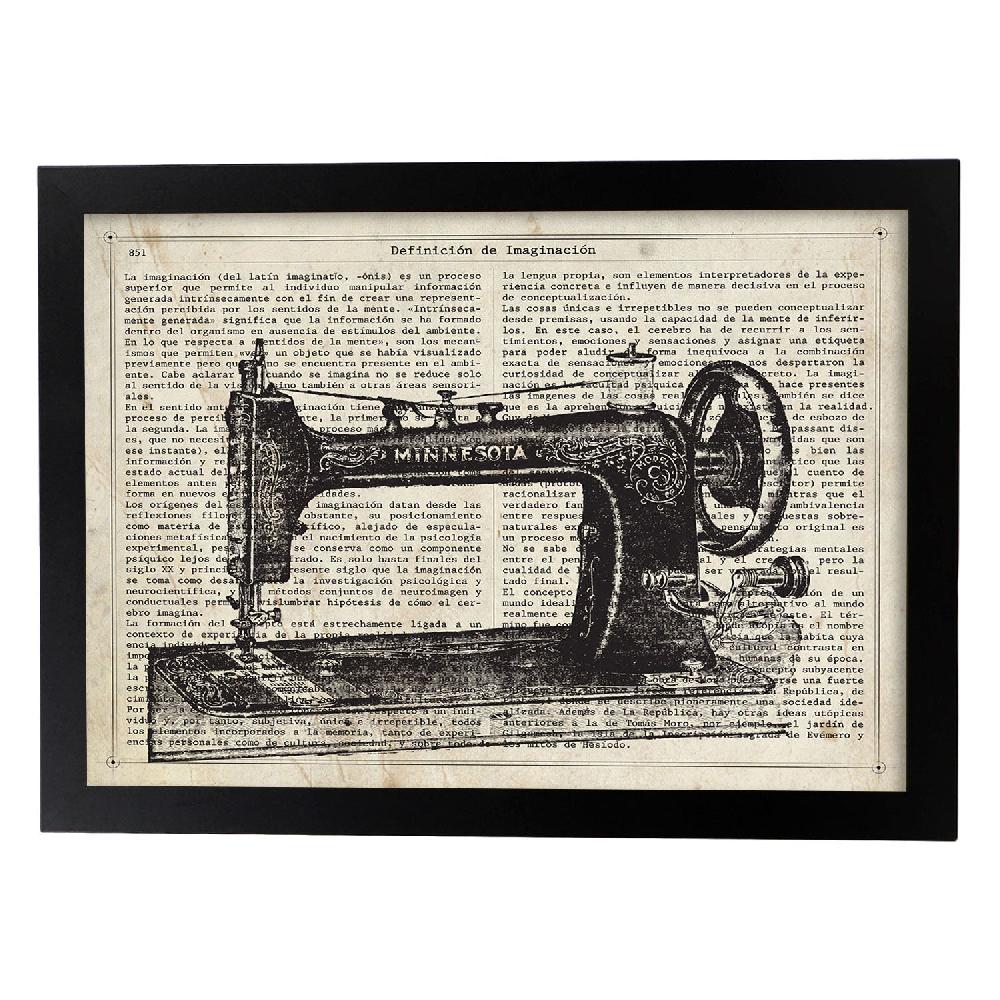 Nacnic Lámina Vintage De Objetos E Instrumentos De Costura