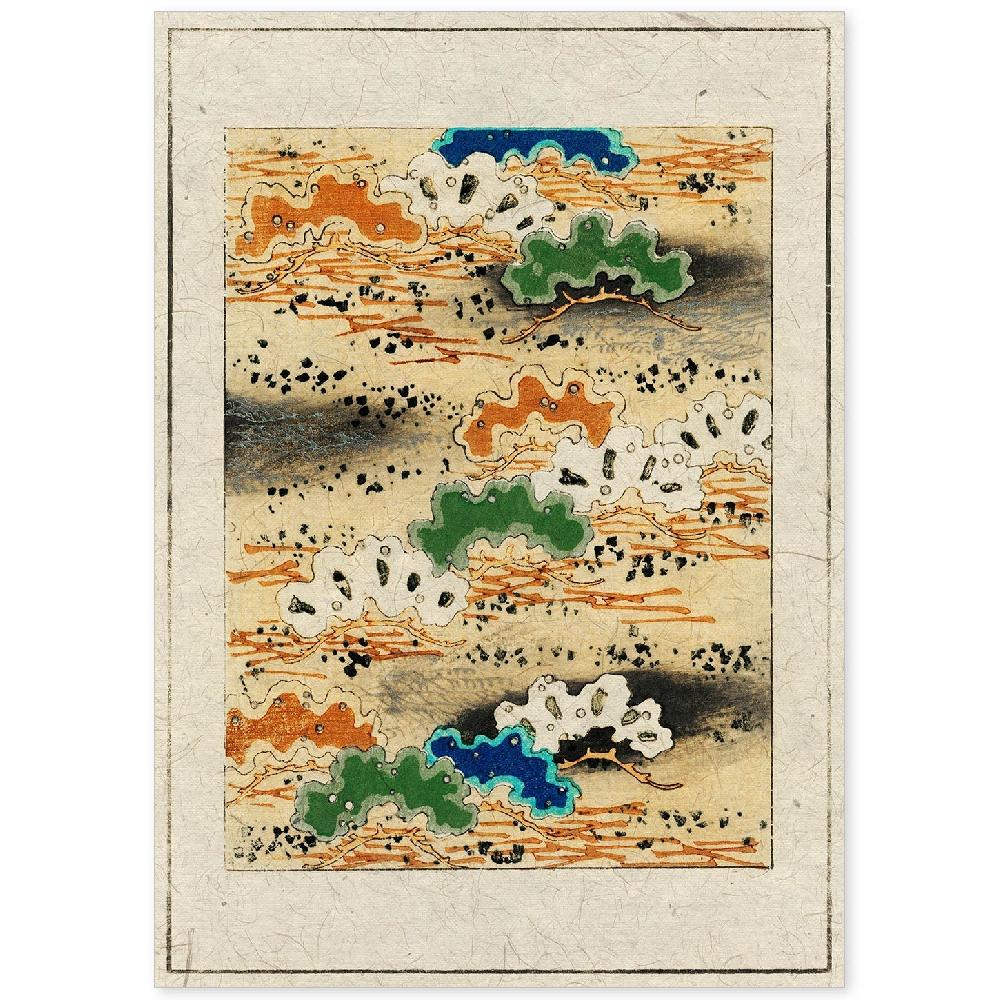 nacnic Lámina Vintage Japonesa Shin 19 de Shin Bijutsukai