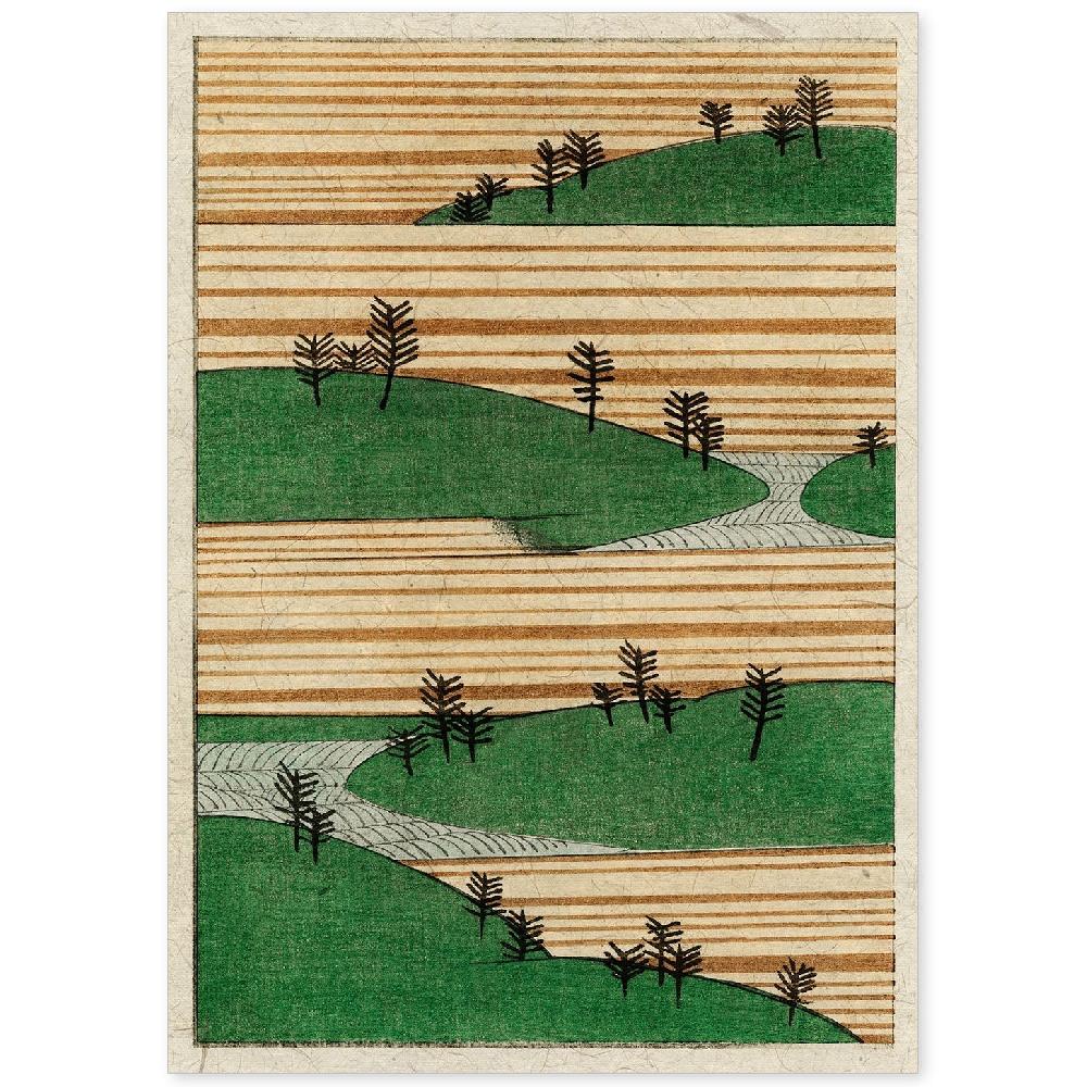 nacnic Lámina Vintage Japonesa Shin 21 de Revista Bijutsukai