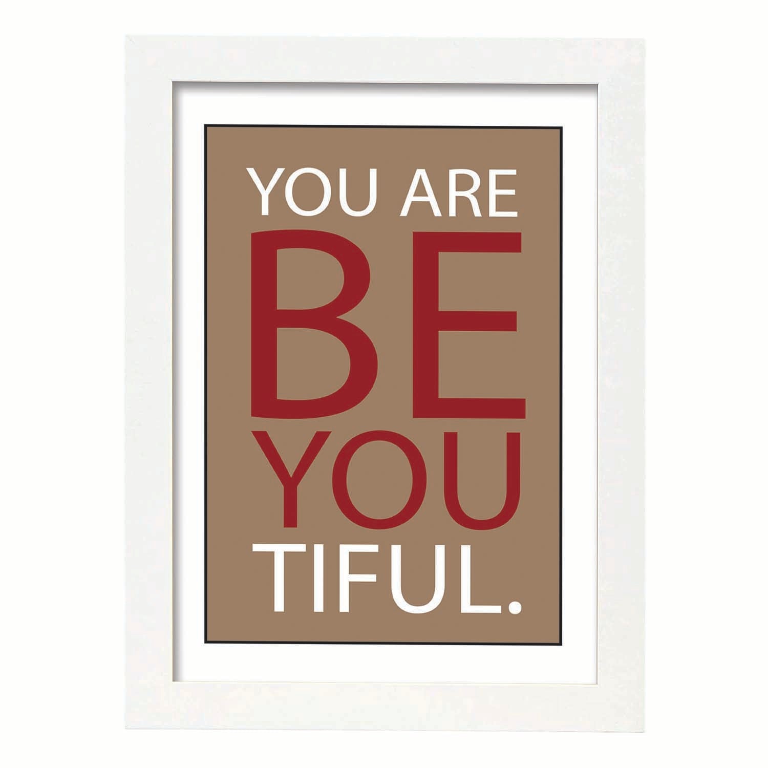 Nacnic Lámina Yo Are Be You Tiful Con Mensaje Feliz