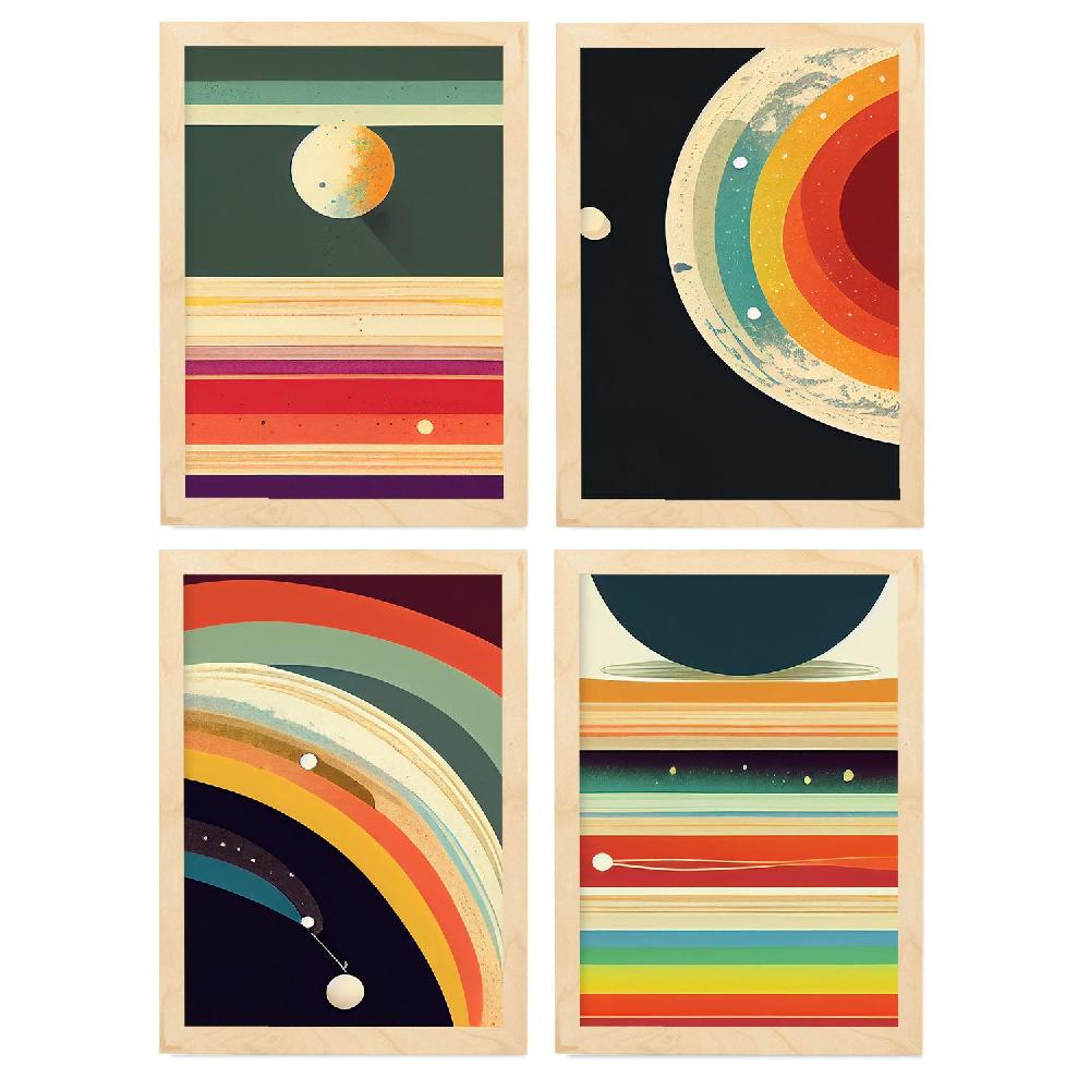 Nacnic Láminas Artísticas Modernas De Galaxia A Todo Color