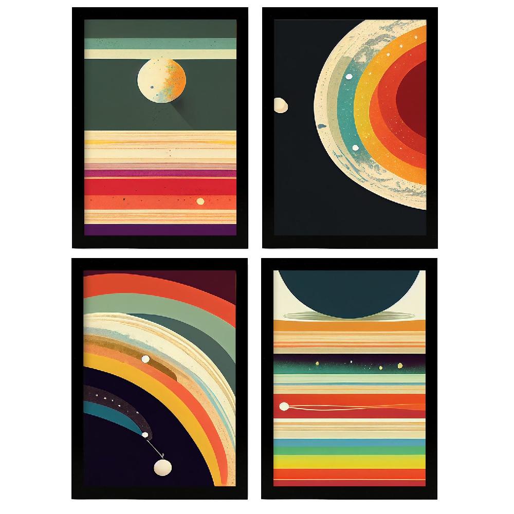 nacnic Láminas Artísticas Modernas de Galaxia a Todo Color