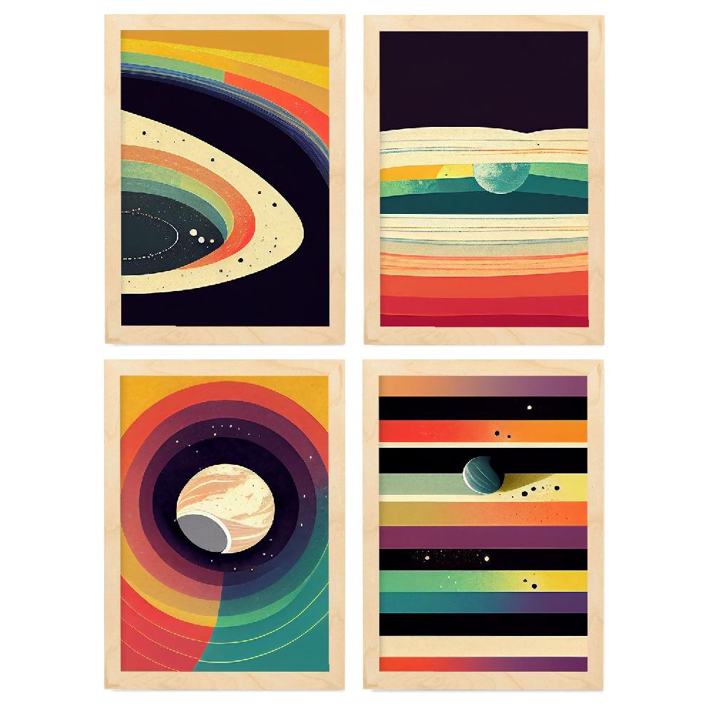 Nacnic Láminas Artísticas Modernas De Galaxia En Color Completo