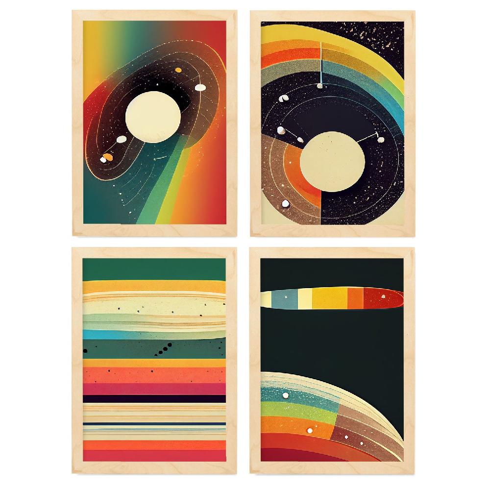 Nacnic Láminas Artísticas Modernas De Galaxia En Color Completo