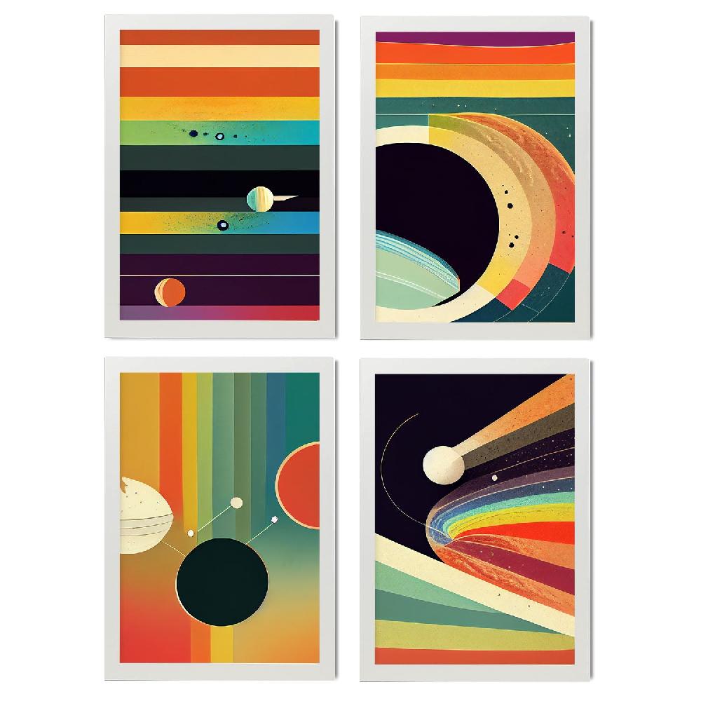 Nacnic Láminas Artísticas Modernas De Galaxia En Color Completo