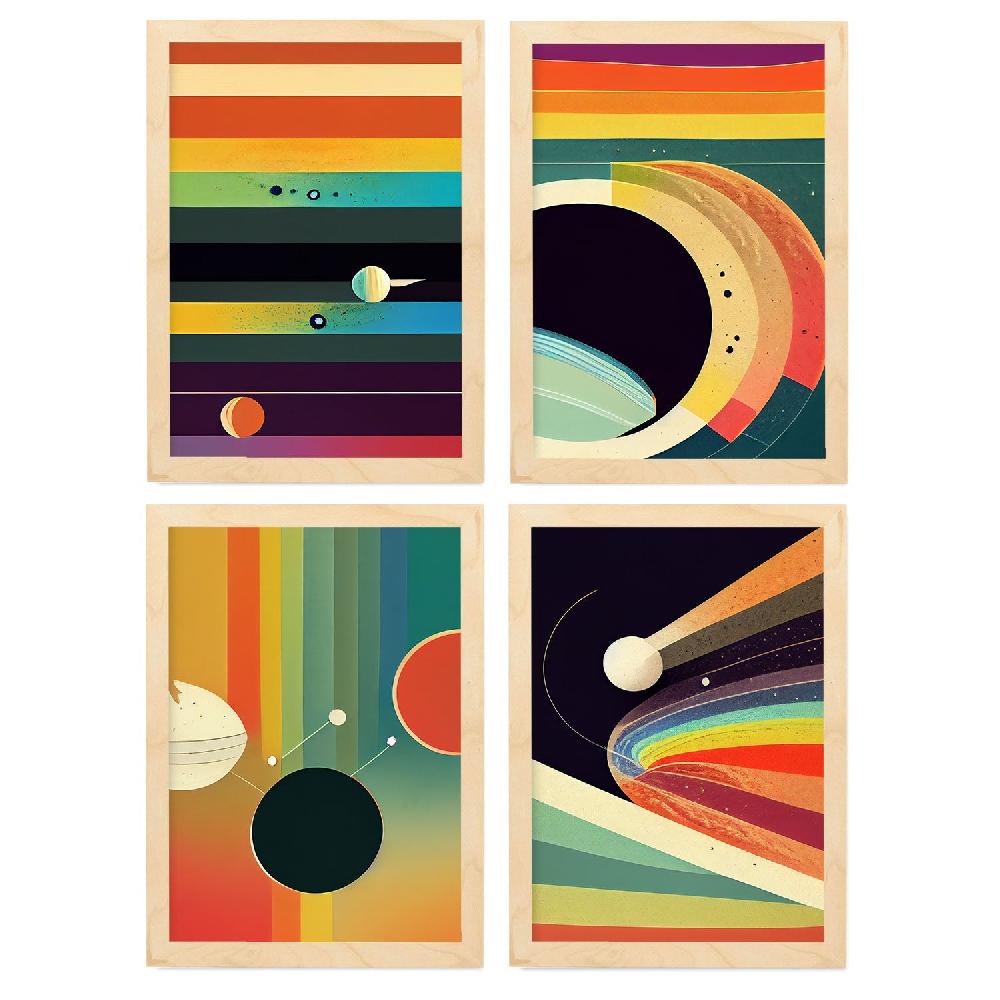 Nacnic Láminas Artísticas Modernas De Galaxia En Color Completo