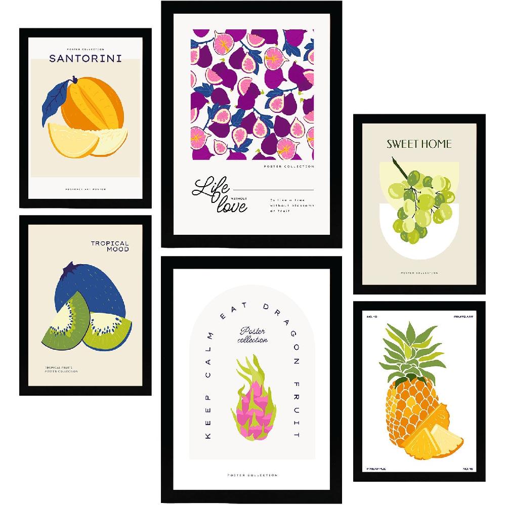 nacnic Laminas de Alimentos y Plantas. Frutas Dulces. Naturaleza y Botánica