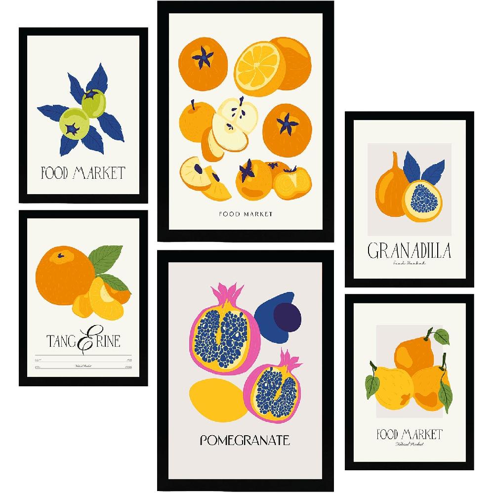 nacnic Laminas de Alimentos y Plantas. Frutas Redondas. Naturaleza y Botánica