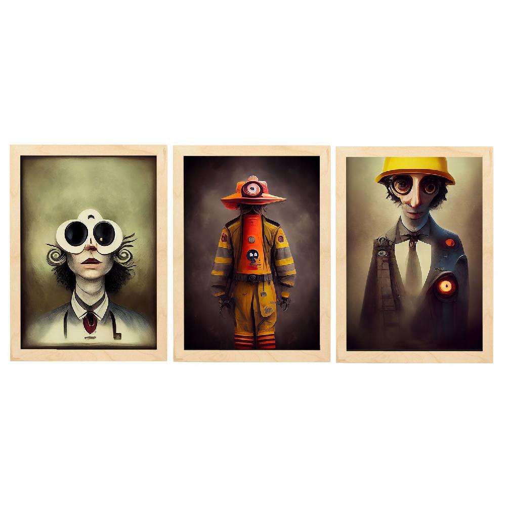 Nacnic Láminas De Animales Al Estilo Burton Inspiradas En Arte Oscuro Y Gótico Colección 13