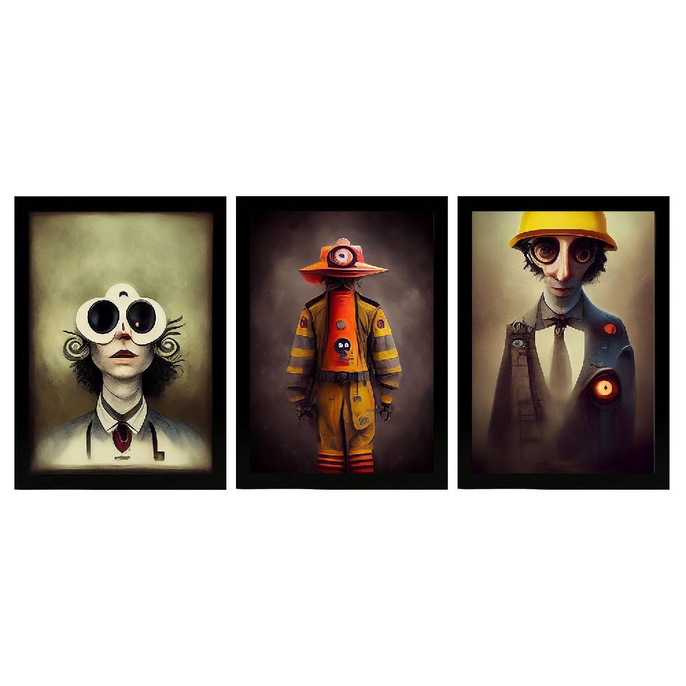 nacnic Láminas de Animales al Estilo Burton Inspiradas en Arte Oscuro y Gótico Colección 13