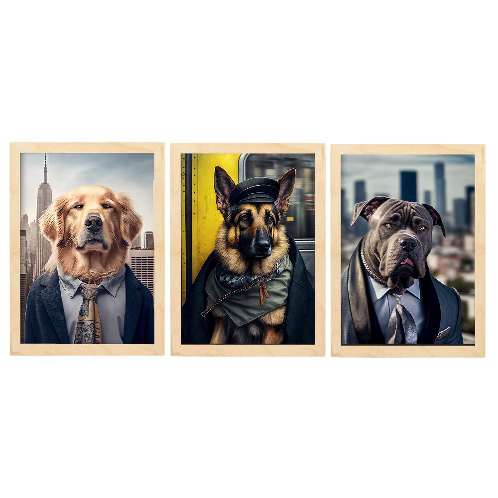 Nacnic Láminas De Animales Con Ropa Humana Colección Set 7