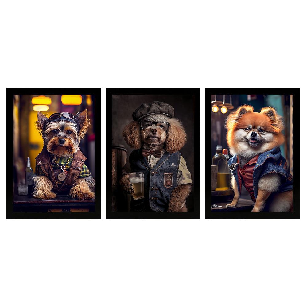 nacnic Láminas de Animales con Ropa Humana en Estilo Realista y Divertido Set Colección 6