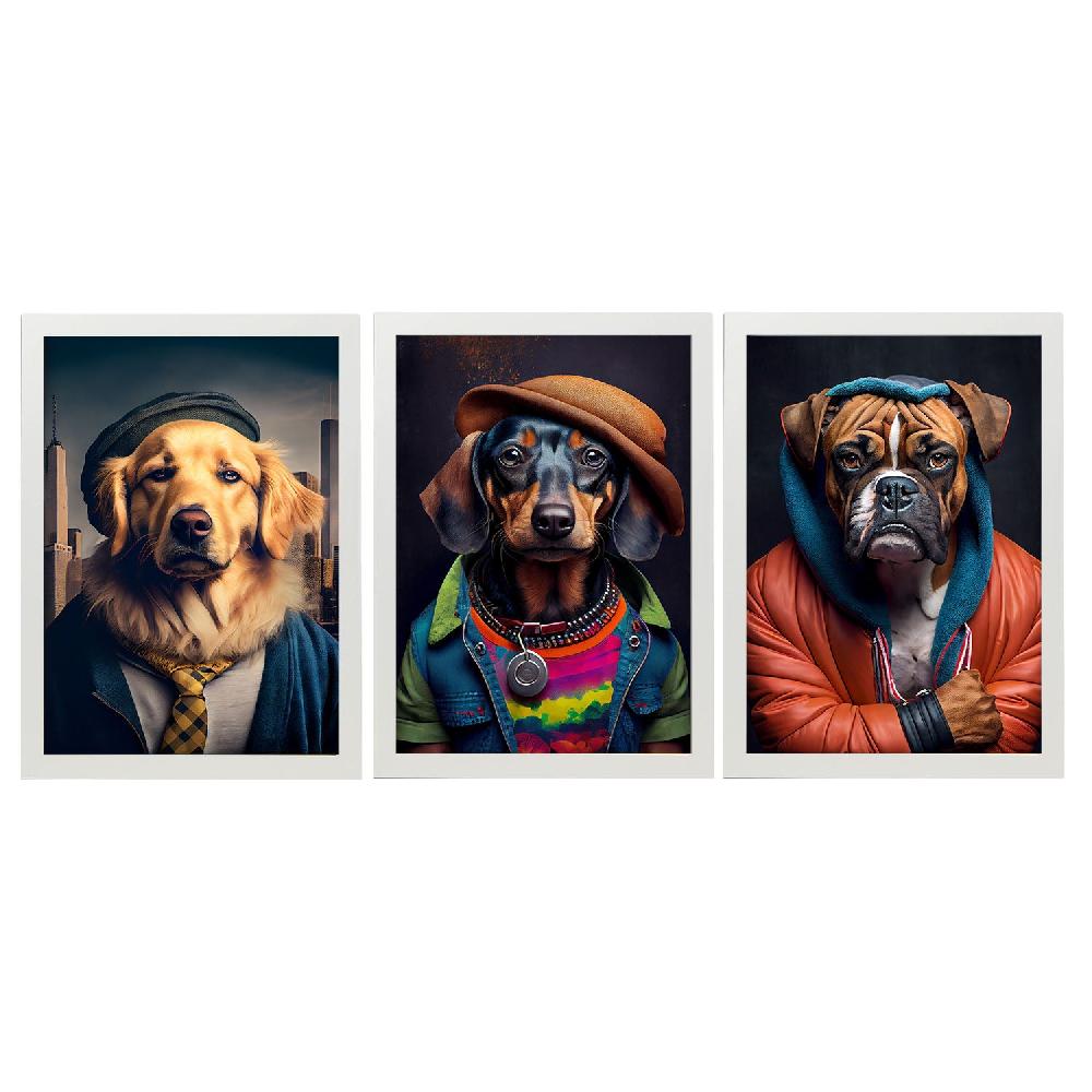 Nacnic Láminas De Animales Realistas En Ropa Humana Colección Set 22