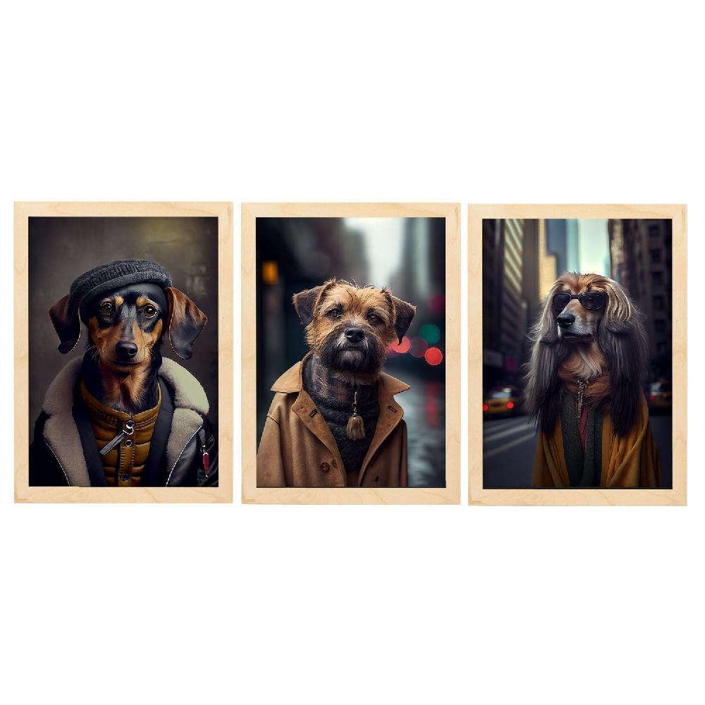 Nacnic Láminas De Animales Vestidos En Estilo Humano Divertidas Y Realistas Colección Set 17