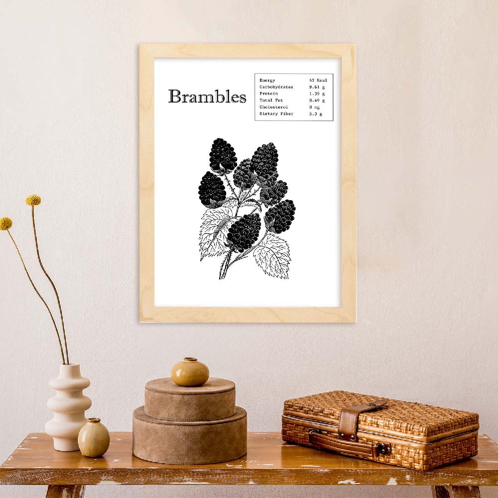 Nacnic Láminas De Brambles De Frutas Y Verduras En Inglés