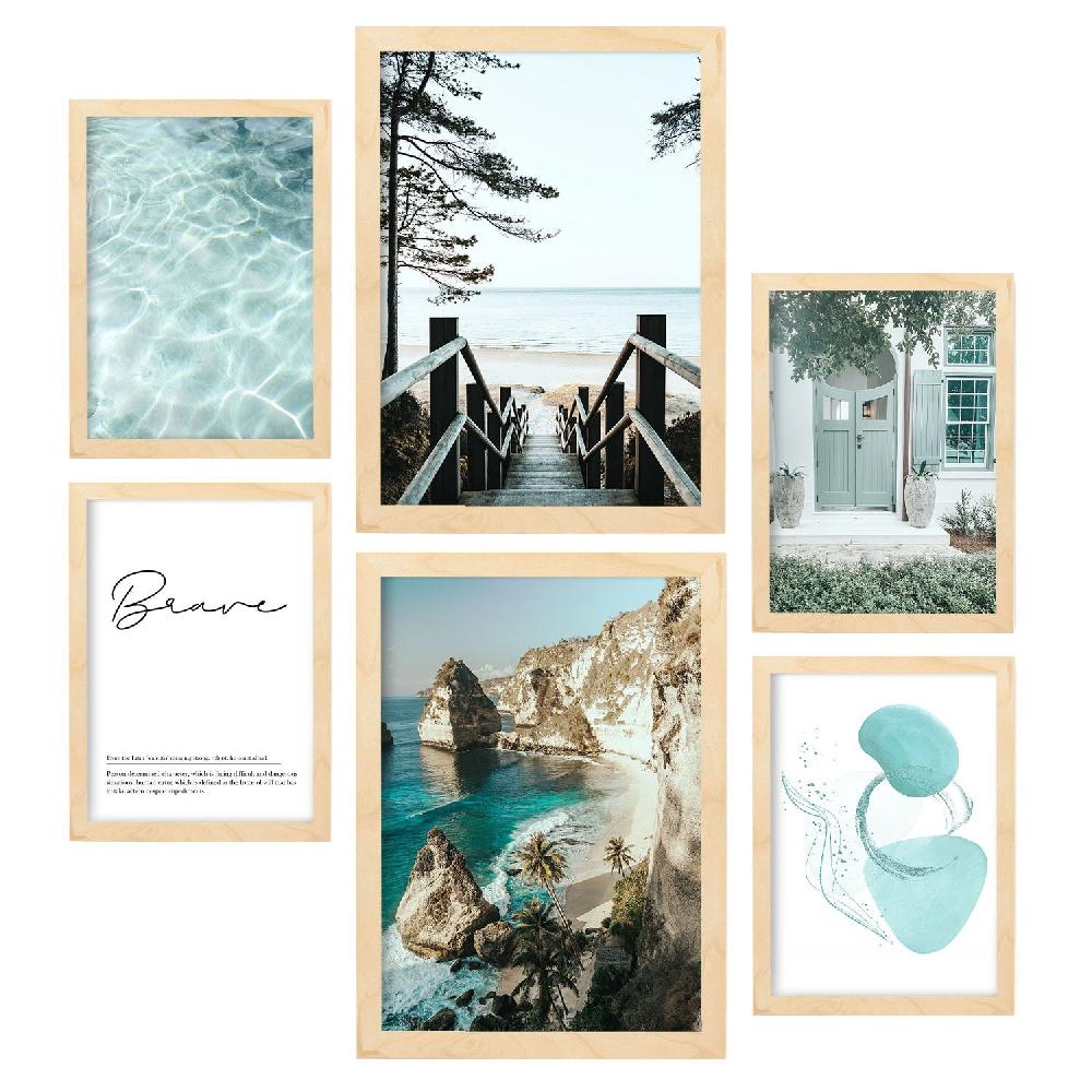 Nacnic Láminas De Fotografía Agua Turquesa Para Relax Y Paz