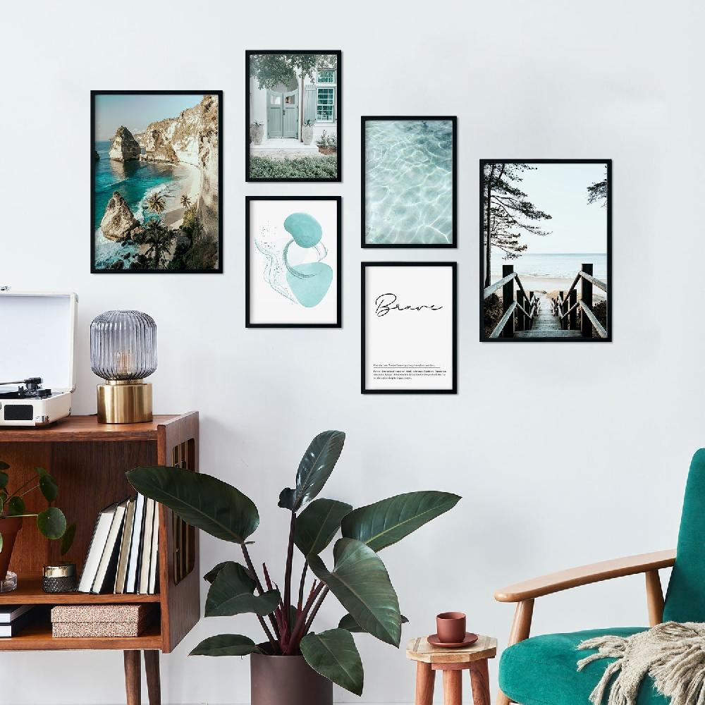 nacnic Láminas de Fotografía Agua Turquesa para Relax y Paz