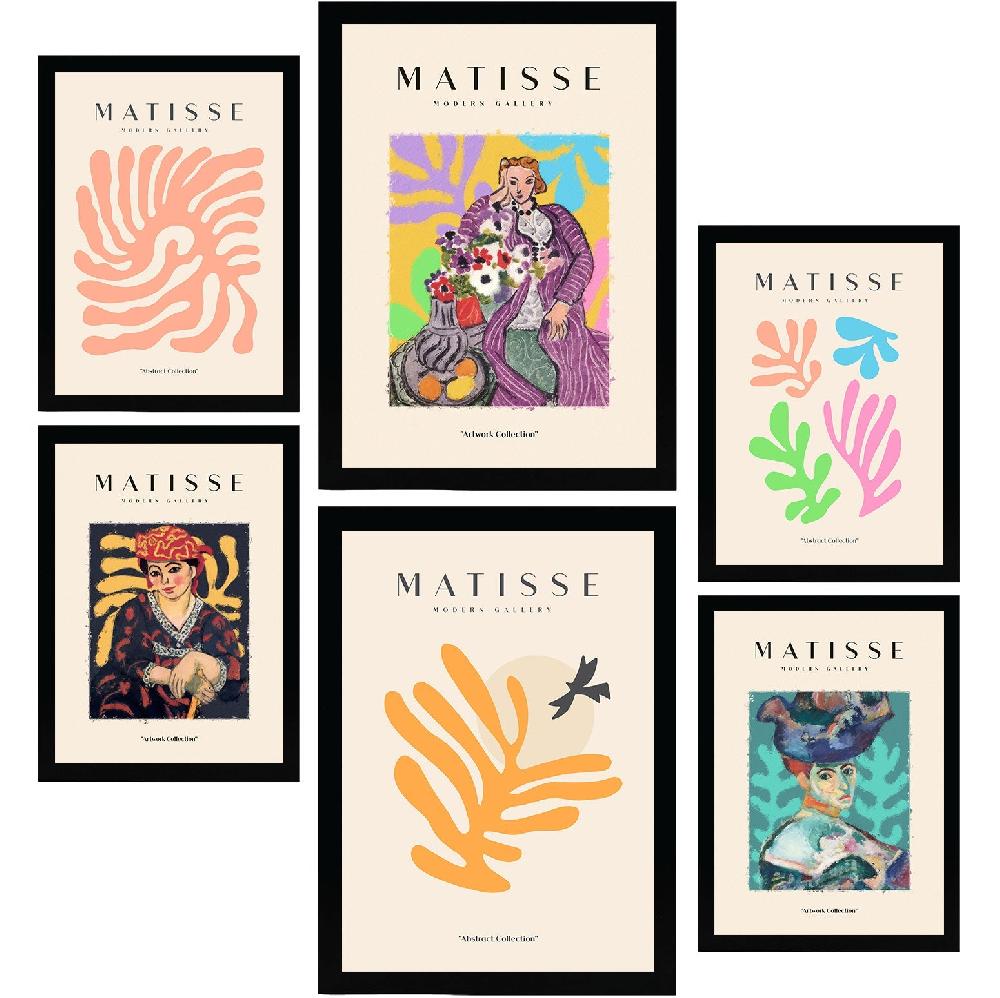 nacnic Láminas de Henri Matisse. Fauvismo Abstracto Femenino