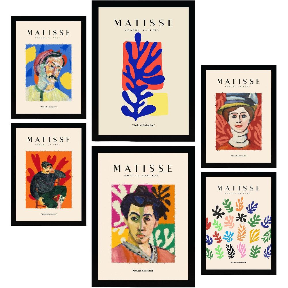 nacnic Laminas de Henri Matisse. Retratos. Arte Abstracto Fauvismo