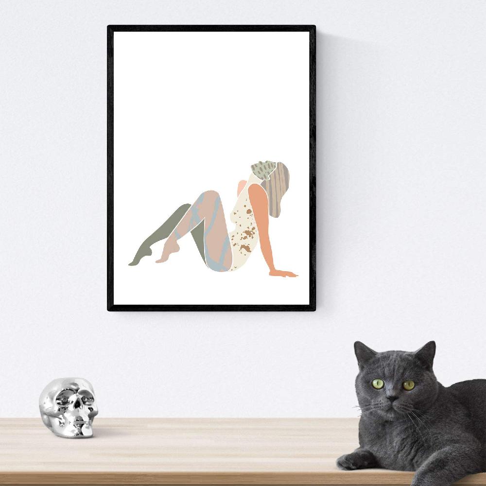 Nacnic Láminas De Mujeres En Tonos Pastel Estilo Nórdico