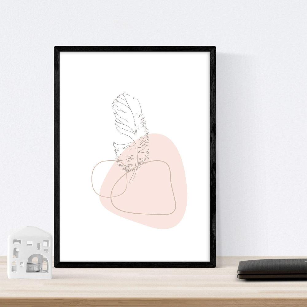 Nacnic Láminas De Mujeres En Tonos Pastel Y Formas Nórdicas