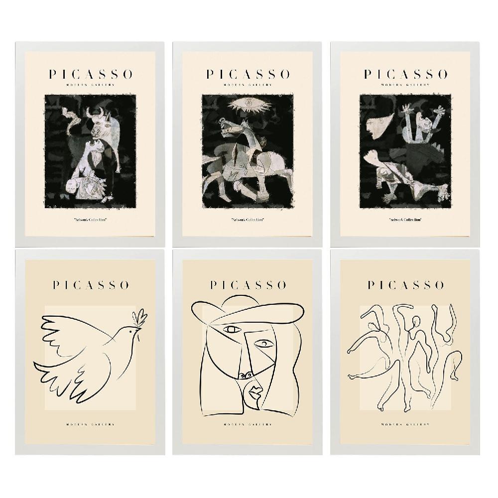 Nacnic Láminas Decorativas De Picasso Nacnic En Blanco Y Negro