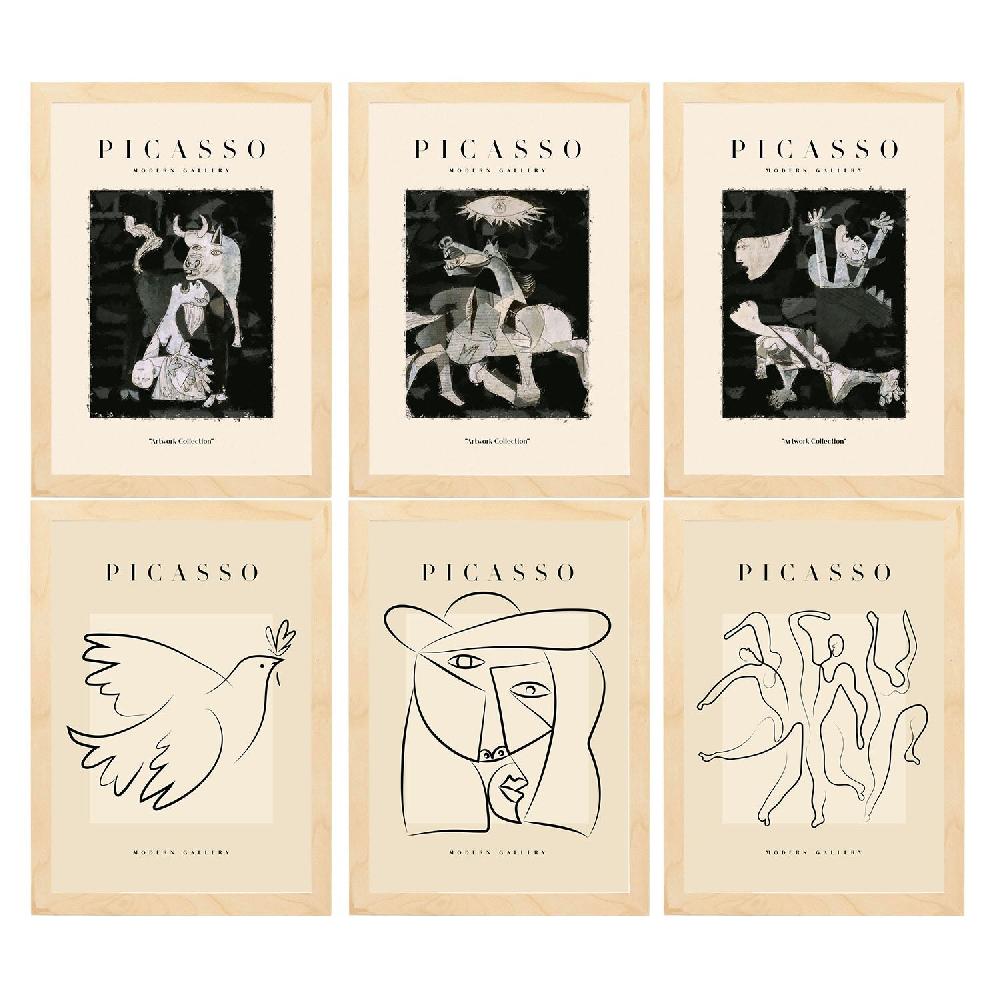 Nacnic Láminas Decorativas De Picasso Nacnic En Blanco Y Negro